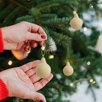 LHNFT Unfinished Wood Christmas Ornaments to Paint 3pcs Wooden Xmas Figures Unfinished Christmas Bell Make Your Own Wooden Ornaments for Holiday DIY Crafts