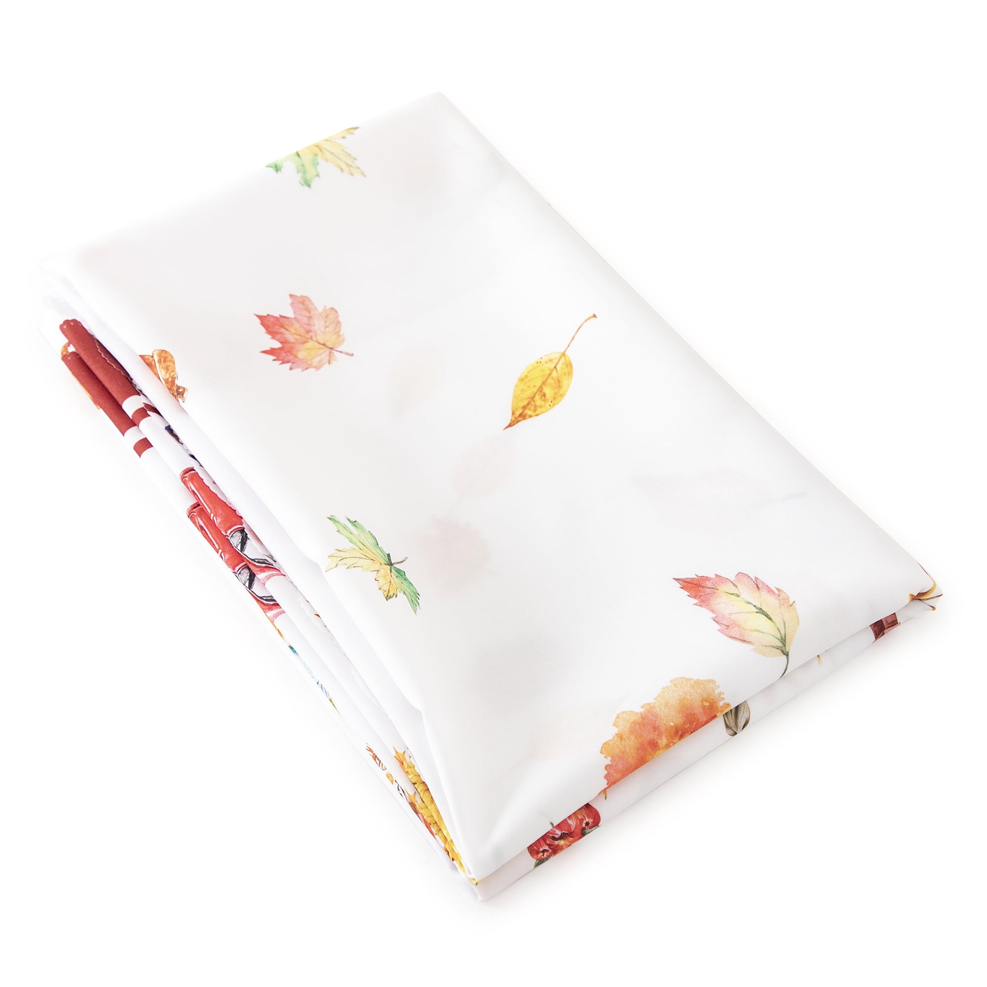 RAY STAR Polyester Christmas Tablecloth 60 inch Round Machine Washable Table Cloths, Thick Can not See Through Heavy Duty Tablecloth