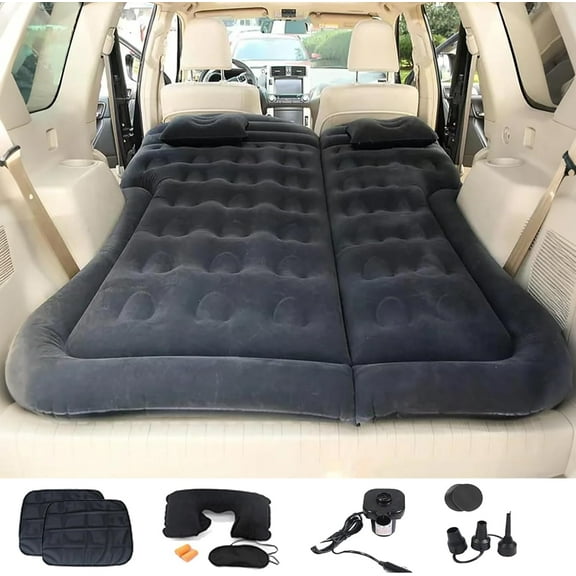 Inflatable SUV Air Mattress with 2 Pillows & Air Pump