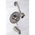 thumbnail image 4 of Kingston Brass KB1638FL Tub and Shower Faucet, Brushed Nickel, 4 of 5