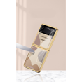thumbnail image 4 of For Samsung Z Flip 4 Case Ultra-Thin Tempered Glass Phone Case Protective Cover Fashion Electroplated PC Back Cover, 4 of 4