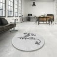 thumbnail image 4 of Ahgly Company Machine Washable Indoor Rectangle Transitional Platinum Gray Area Rugs, 2' x 3', 4 of 7