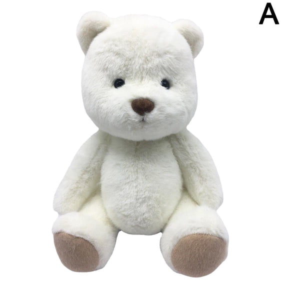 Poupée Ours Articulé en Lin Blanc Peut Porter des Vêtements et Poser Poupée à Offrir à des Amis comme Cadeau Ours en Peluche