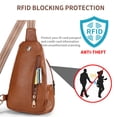 thumbnail image 2 of Bandolera BIAVOI, bolso antirrobo pequeño para mujer, 2 of 7