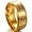 Gold, variant on Stainless Steel Christian The Lord's Prayer Ring, Matthew 6:9-13
