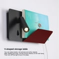 thumbnail image 4 of LED Wall Mounted Reading Light Hardwired Sconce with Switch, USB Charging Port Headboard Lamp Adjustable Wall Lighting Fixture, Bedroom Bedside Wall Lamps Night Lights, 4 of 7