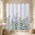 thumbnail image 6 of FastXmas 70 x 70 Inch Shower Curtain Floral Patterns Printed Decoration Waterproof Shower Curtain With Hooks Easily Install Shower Curtain,Machine Washable, 6 of 7