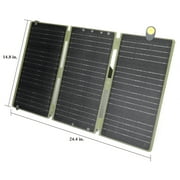 Swiss Tech Foldable Solar Panel, 30W, USB-A and USB-C, Phone Charger, Waterproof, Emergency Use, Panel Only