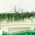 thumbnail image 4 of Lenago Ornement, Décoration de Maison Noël Pins Artificiels Nordiques Baies Rouges Cônes Vignes Décoration de Cheminée Murale Ornements de Bureau, 4 of 9