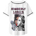 thumbnail image 2 of Kimberly Loaiza 3D Baseball Uniform Short Sleeve T-shirts Women Man Fashion Streetwear Casual, 2 of 3