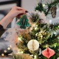 thumbnail image 4 of Paper Honeycomb Balls Christmas Tree Chandelier Spherical Hanging Ornaments Christmas Party Decorations Home Decorations, 4 of 5