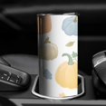 thumbnail image 3 of 20oz Fall Pumpkins Leaves Pattern Skinny Tumblers Stainless Steel Tumbler with Lid and Straw,Vacuum Insulated Double Wall Travel Tumbler Cups with Cleaning Brush for Coffee,Tea, 3 of 6