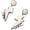 White Turquoise, variant on Western Earrings for Women Natural Turquoise Earrings Western Jewelry Lightning Bolt Stud Earrings Set 80s 90s Accessories