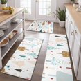 thumbnail image 2 of White Christmas Tree Pattern Kitchen Rugs Sets Of 3,Kitchen Runner Rugs Non Skid Washable,Decorative Kitchen Floor Mats for Kitchen,Sink,Laundry,17"x30"+ 17"x47" + 17"x59", 2 of 6