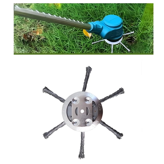 CURYMAY 2026 New Universal Steel Wire Trimmer Replacement Head – 6-Inch Unbreakable Blade for Weed Eaters,String Trimmers & Lawn Mowers – 6-Blade Design