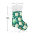 thumbnail image 2 of RMDQTR Christmas Stockings for Xmas Gifts - Large Size Festive Holiday Decor for Family Green Coffee Cups and Snowflakes, 2 of 8