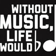 thumbnail image 3 of CafePress - Without Music Life Would Be F Women's Dark T Shirt - Women's Traditional Fit Dark T-Shirt, 3 of 4