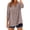 Coffee, variant on 3/4 Sleeve Button Down Shirts for Women Gingham Plaid Striped Tops Summer V Neck Casual Loose Blouse Lightweight Breathable Tunic Tops for Daily Office Vacation Weekend Brown M