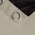 thumbnail image 3 of Crest Mills 2-Ply 100% Blackout 84 Inch Long Curtains Thermal Insulated Silver Grommets - Beige - Size 37"W x 84"L (2 Panels), 3 of 6