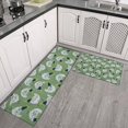 thumbnail image 2 of Green Chicken Pattern Kitchen Rugs Sets Of 2,Anti Fatigue Kitchen Mat Rugs Non Slip Washable,Decorative Kitchen Floor Mats for Kitchen,Sink,Laundry,17"x30"+17"x47", 2 of 7