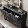 thumbnail image 4 of BouPower 7 Drawers Dresser for Bedroom,Storage Tower for Living Room,Entryway,Wooden Top & Easy Pull Handle,Closet Chests Organizer for Clothes, 4 of 6