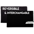 thumbnail image 2 of 12" x 20" Cover Only Throw Pillowcase Reversible - Stable Black: 2 PCS / 4 Sided. Luxurious, Microsuede/Microplush Fabric - Softest / High Thread Count - Washable, Outstanding Beauty & Comfy, 2 of 9