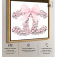 thumbnail image 2 of Makes Me Wonder Pink Bow Canvas Glam Art Prints by Art Remedy, Gold Frame, 30 x 30, 2 of 7