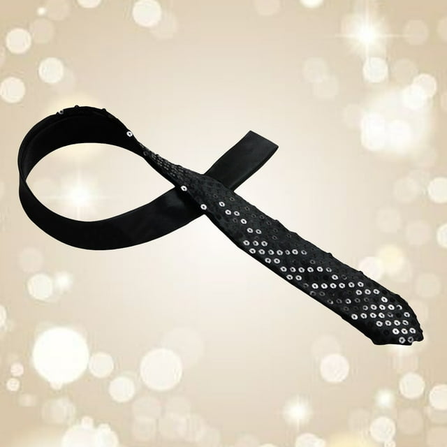 TINZ Cravate à Paillettes pour Hommes et Femmes, Formelle, Mariage, Soirée, Spectacle, Scène, Cravate Ti-84, Calculatrice Graphique, Cordons pour Charger les Cordons, Attaches à Glissière, Grande