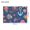 thumbnail image 4 of Yayeee Bath Rug for Bathroom Floor Non Slip Contour Fluffy Soft Absorbent Mat, 20"x24", Pink Jellyfish, 4 of 7