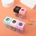 thumbnail image 3 of HOTYA Magnetic Paper Clip Dispenser Box with 18pcs Metal Paper Clips Paperclips Holder, 3 of 19