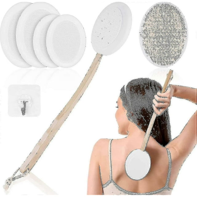 Back Cream Applicator, 7 Pack Lotion Applicator For Back, 2 In 1 Body Brush Back Scrubber For Self A