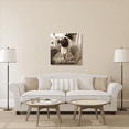 thumbnail image 3 of Global Gallery's 'Wonder Lets Cuddle Sq Script' By Jim Dratfield Stretched Canvas Wall Art, 3 of 4