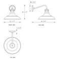 thumbnail image 5 of C C attleya Matte Black Outdoor Wall Lights Dusk to Dawn Motion Sensor Outdoor Barn Light (2-Pack), 5 of 5