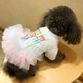 thumbnail image 6 of Dog Birthday Tutu Dresses, Cute Puppy Lace Skirt,  Dog Birthday Princess Dress Pet Clothes for Small Dogs (X-Large, White and Pink), 6 of 9