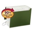 Smead SuperTab Expanding File, 12 Pockets, Letter, Green