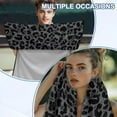 thumbnail image 6 of KUIFORTI Leopard Car Seat Covers Front Seats Only - Multi-Functional Car Microfiber Towel for Women, Fast Drying Beach Towel Lightweight Car Seat Protector for Sedans, SUVs, Trucks, 6 of 8