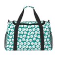 thumbnail image 1 of Xecao Green Baseball Pattern ​Lightweight Crossbody Weekender Bag Mesh Side Pockets Padded Handles Sports Outdoor Gear Organizer, 1 of 7
