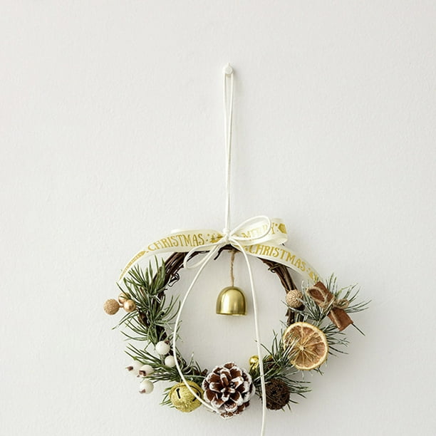 Hogar y cocina, Decoración del hogar, Decoración navideña, Hermosas decoraciones navideñas Mini coronas Campanas Ventana Porche Árbol de Navidad colgante Decoración navideña para el hogar Regalos, Min