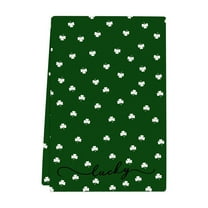 RyanK St Patricks Day Decorations St. Patrick's Day Kitchens Towel Green s Clovers Dish Towel St. Patrick's Day Decorations For Home Dry Dish Cloth 18x26 Inch