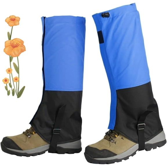 Snake Gaiters for Men - Waterproof Ski Boot Leg Protector | Adjustable Portable Outdoor Leg Guards with Durable Anti-Slip Material, Lightweight & Breathable for Hiking Climbing Trail Running Wading
