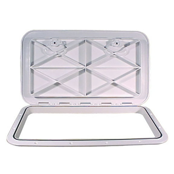 Beckson 14" x 24" Flush Hatch White - ASA Material - Acrylonitrile... [HT1424AW]
