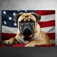 thumbnail image 2 of Bullmastiff Dog 4th of July Painting Canvas, Patriot American Dog Canvas, American Flag Diamond Art Canvas,Perfect for Home Decoration Festival Gift, 2 of 4