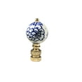 thumbnail image 1 of Royal Designs, Inc. Decorative Chinoiserie Carnation Lamp Finial, F-5088-PB-1, Polished Brass, Single, 1 of 7