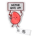 thumbnail image 2 of Nephrology Badge Reel | Funny Kidney Nephr Give Up Badge Holder | Cute Medical Retractable ID Clip for Nephrologists Nurses Doctors Staff, 2 of 3