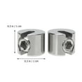 thumbnail image 4 of MasteelfCA 2pcs Stainless Steel Wire Rope Clamp Durable Wire Rope Fixed Clamp Fitting Clip, 4 of 8
