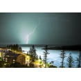 thumbnail image 2 of Posterazzi DPI12305668 A Lightning Strike Hits The Surface of The Water in The Distance - Brisbane Queensland Australia Poster Print by John Short, 18 x 12, 2 of 4
