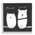 thumbnail image 4 of Stupell Industries Kids' Cat and Dog Pet Pair Meow Woof, 17 x 17,Design by Carla Daly, 4 of 5