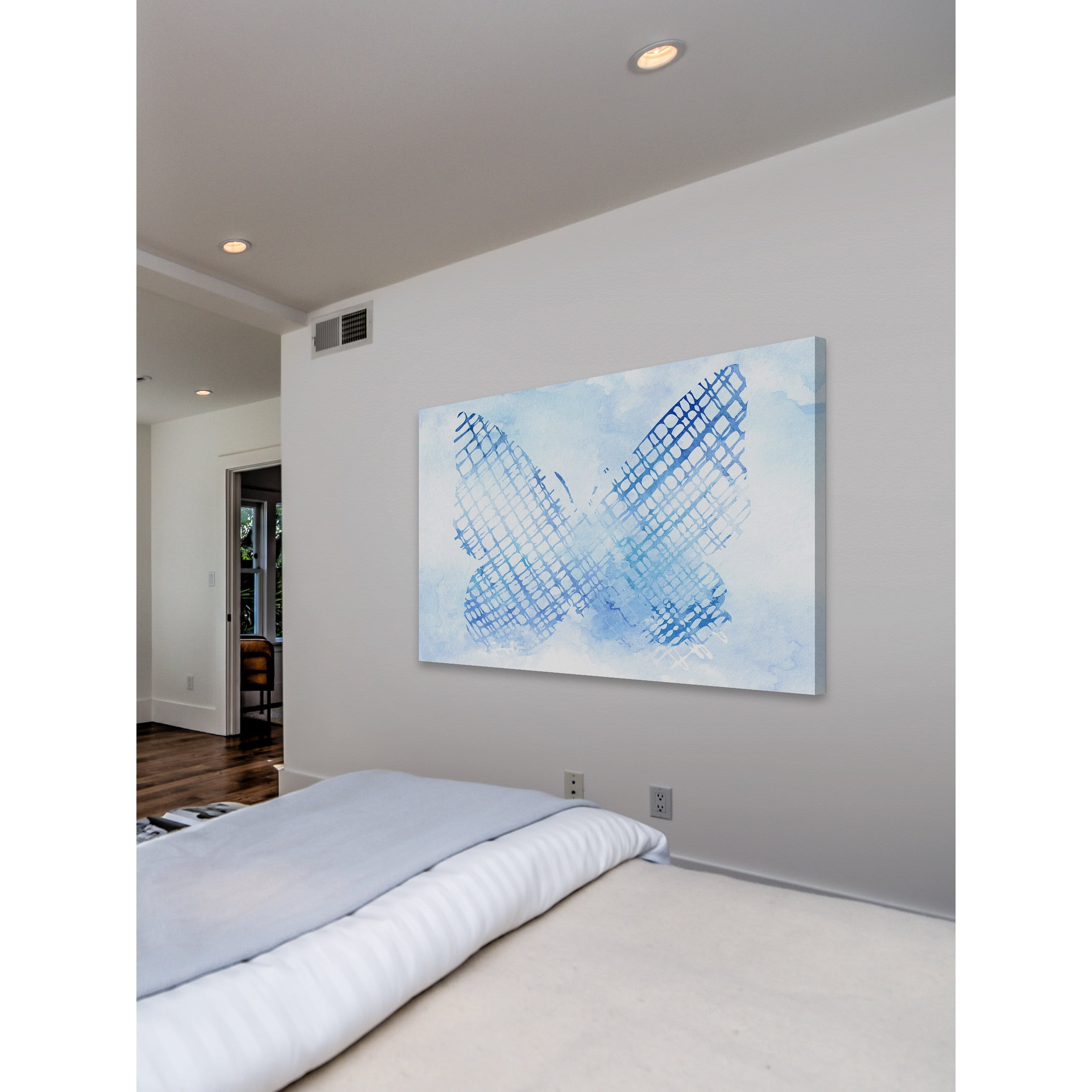"Butterfly Sketch" Painting Print on Wrapped Canvas