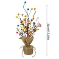 thumbnail image 2 of Mini Easter Egg Tree Decor - Tabletop Tree Statue with Ornament Eggs, Easter Party & Wedding Centerpiece, Spring Summer Home Decoration Gift, 2 of 4