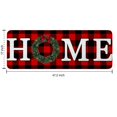 thumbnail image 3 of Home Black Red Checkered Flannel Kitchen Rug, Kitchen Rugs Mats with Dirty Resistance, Washable, Decorative Kitchen Mat Non-Slip, Kitchen Rugs and Mats 47x17inch, 3 of 3